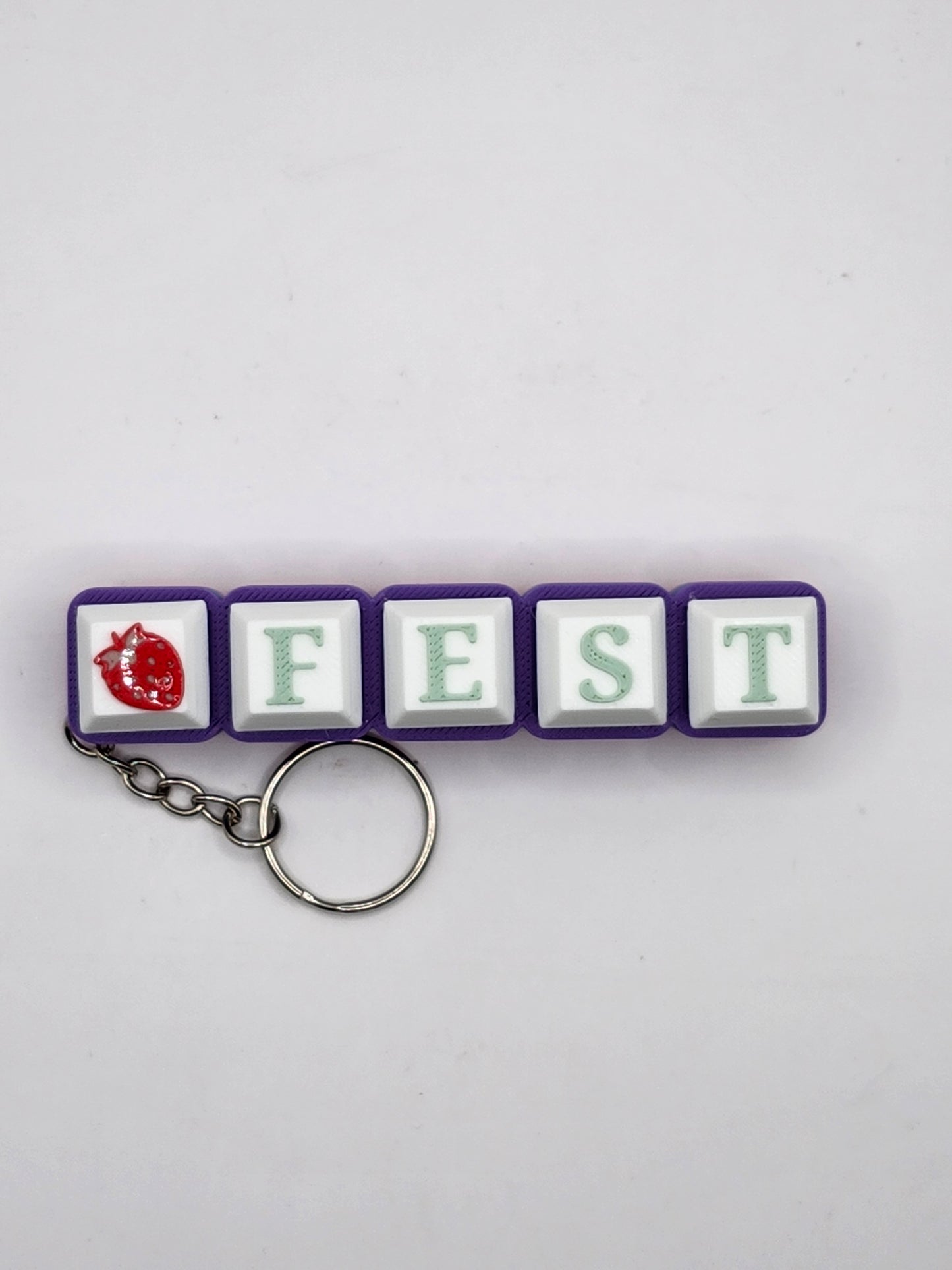 Strawberry Fest Clicker Keychain
