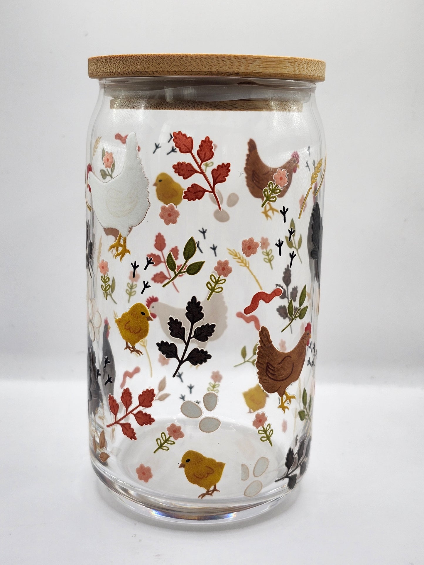 Chicken Farm Glass Cup