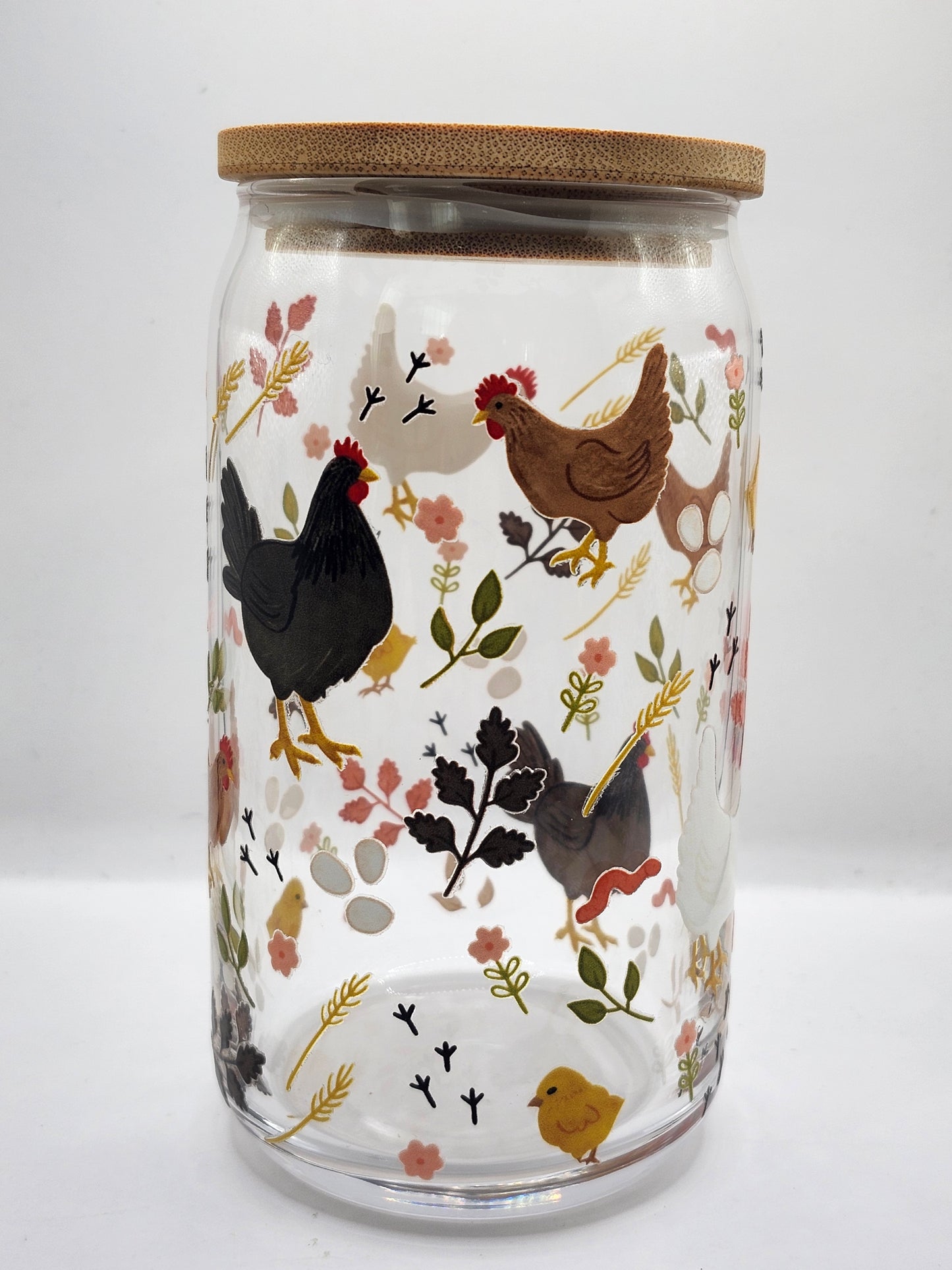 Chicken Farm Glass Cup