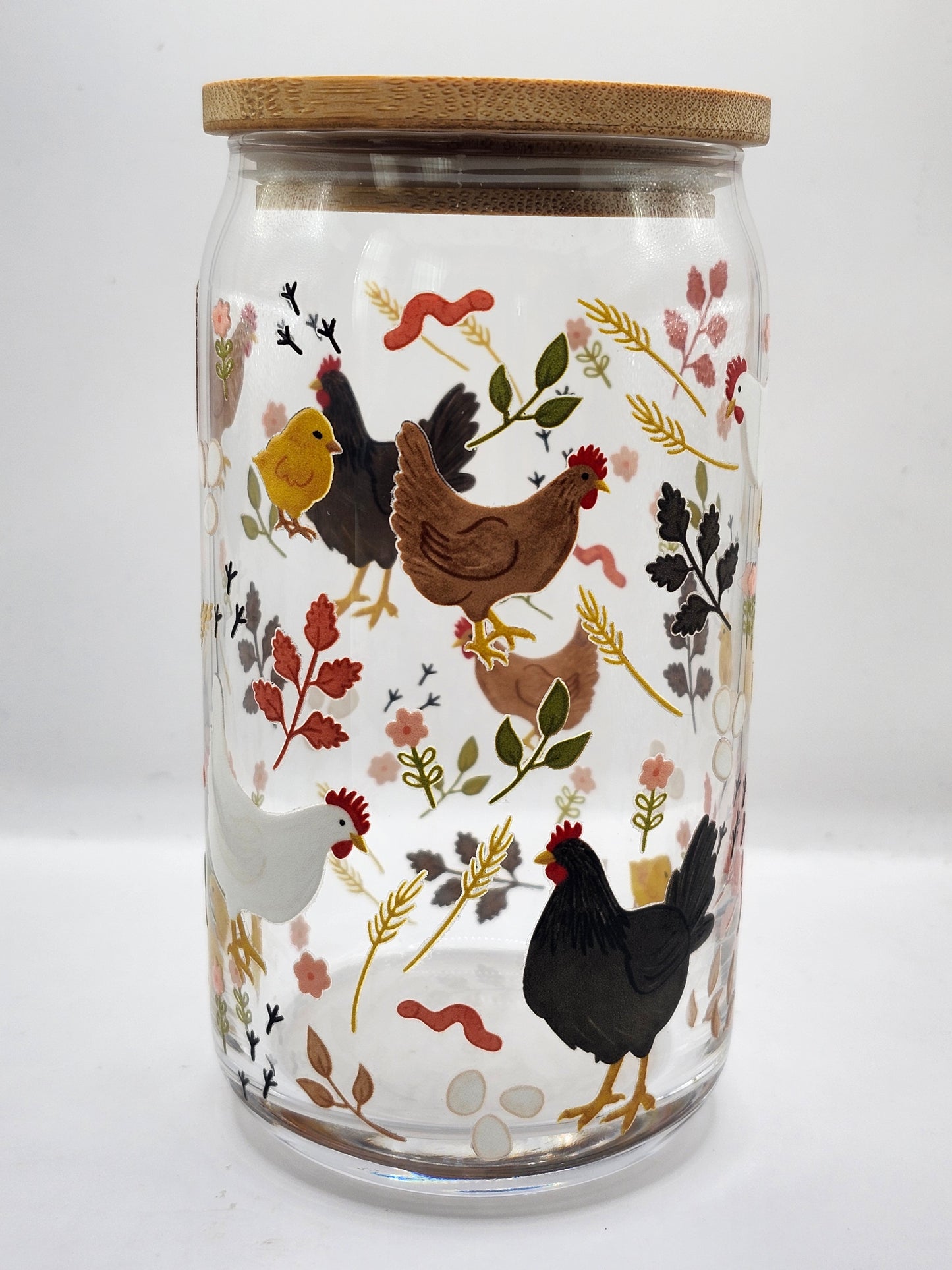 Chicken Farm Glass Cup