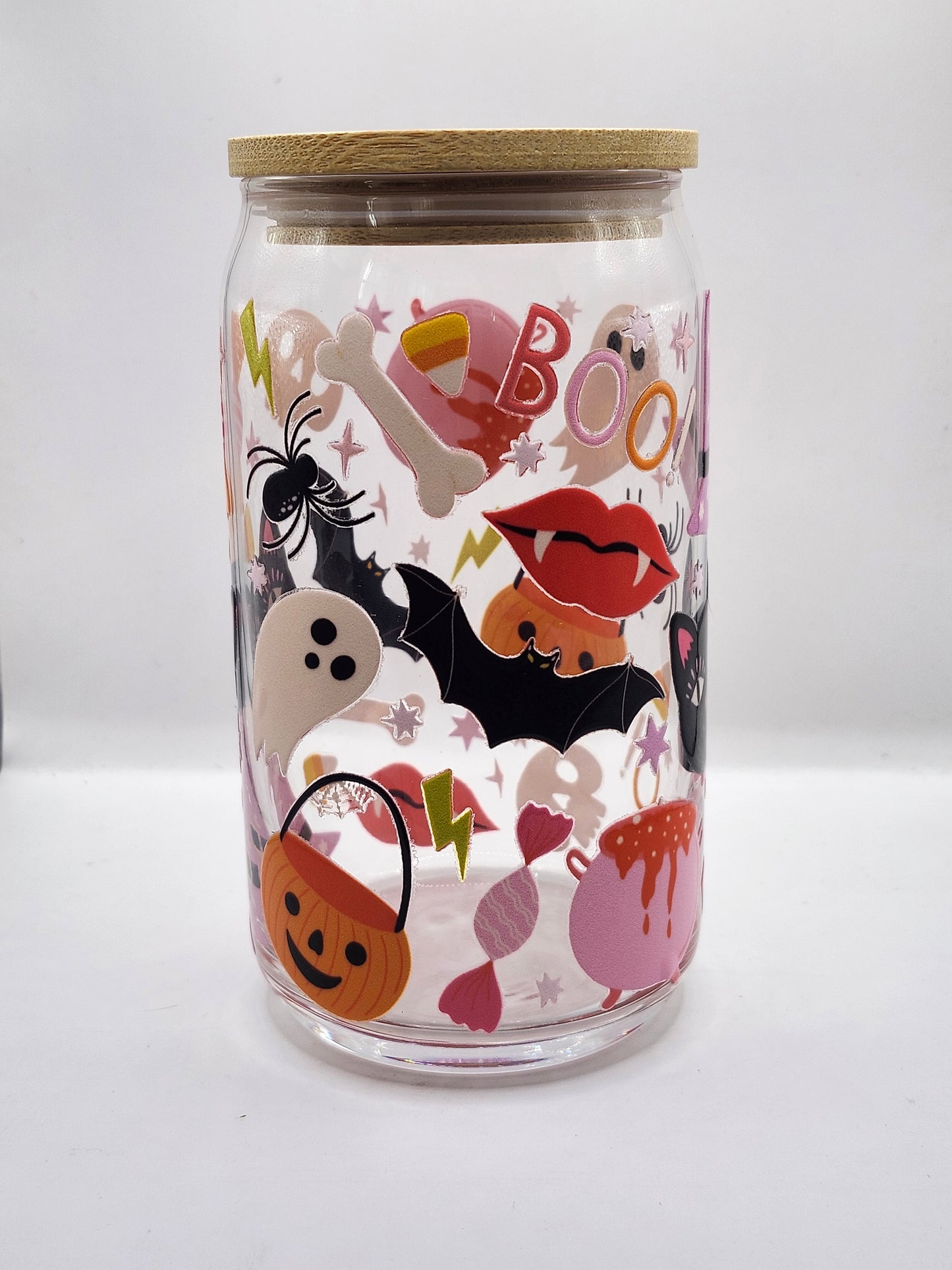 Halloween Friends Glass Cup