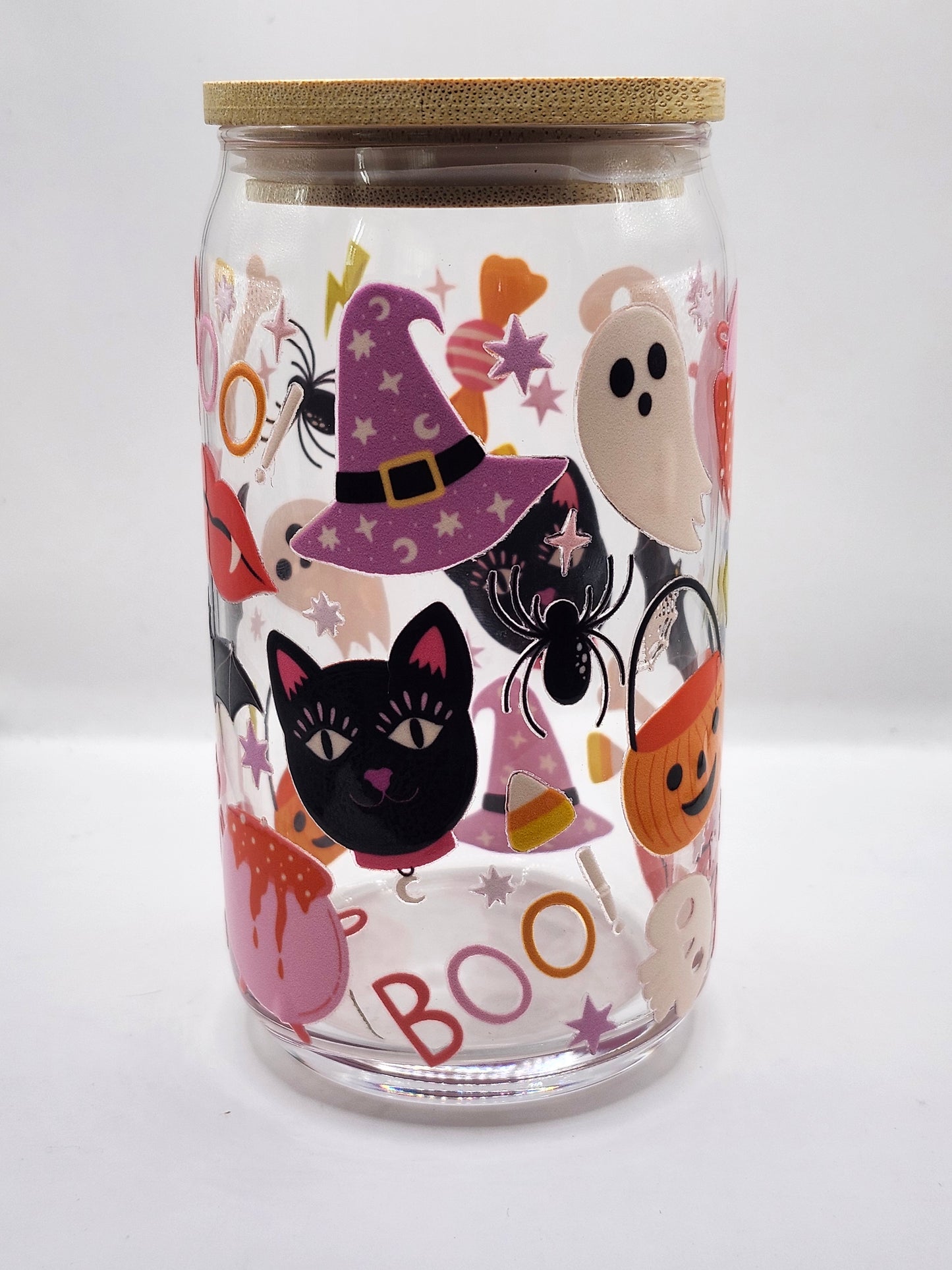 Halloween Friends Glass Cup