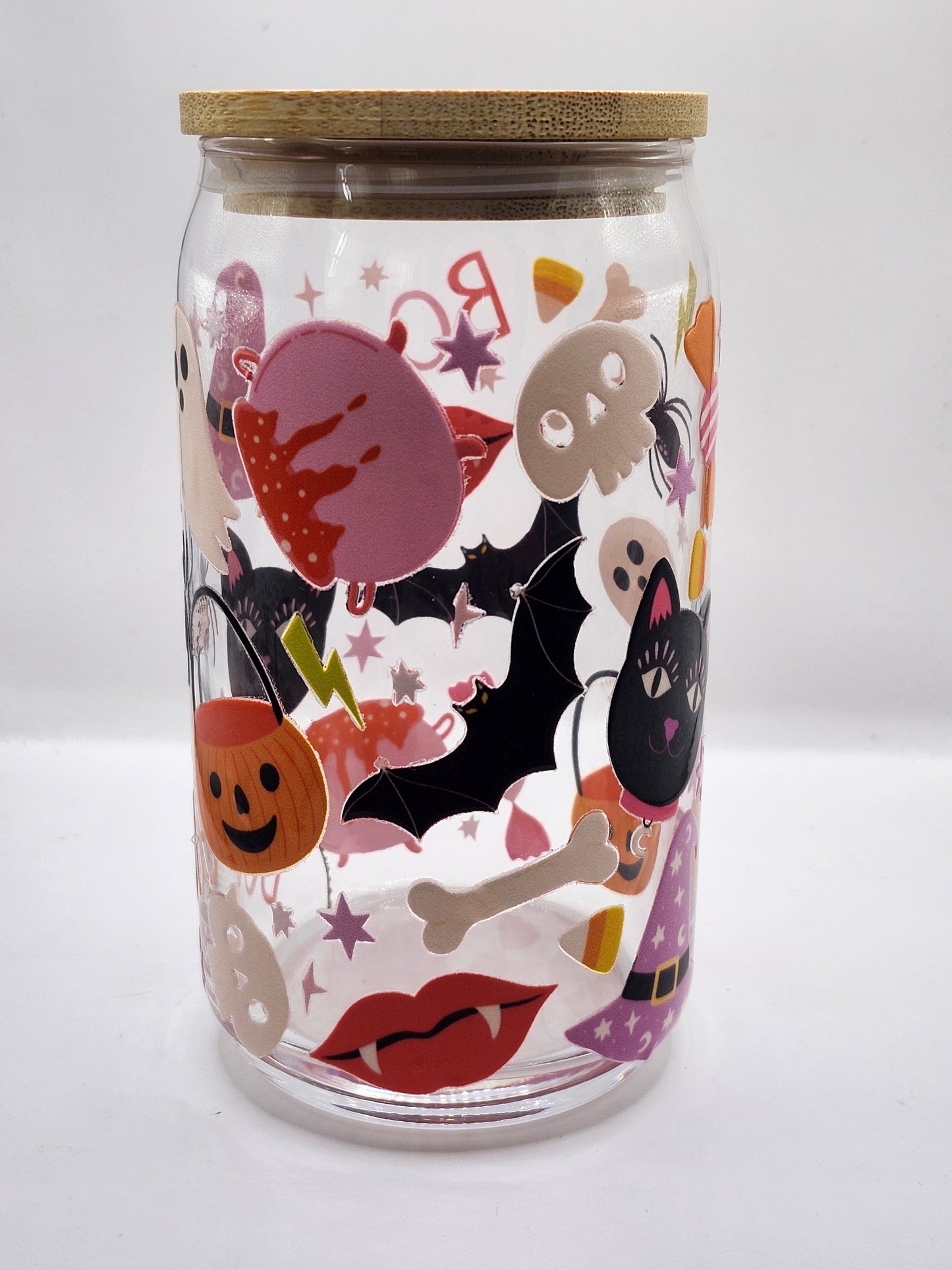 Halloween Friends Glass Cup
