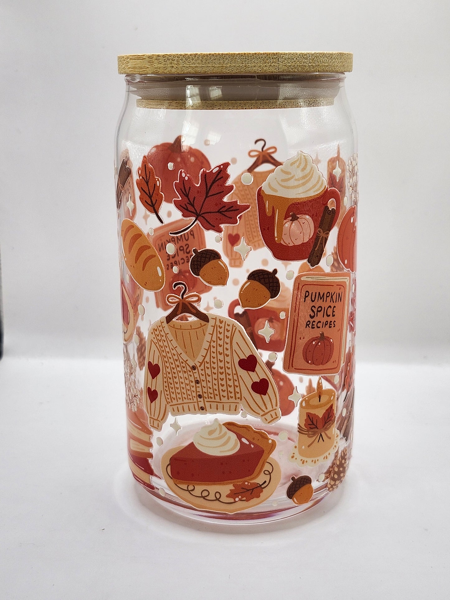 Coxy Pumpkin Spice Glass Cup