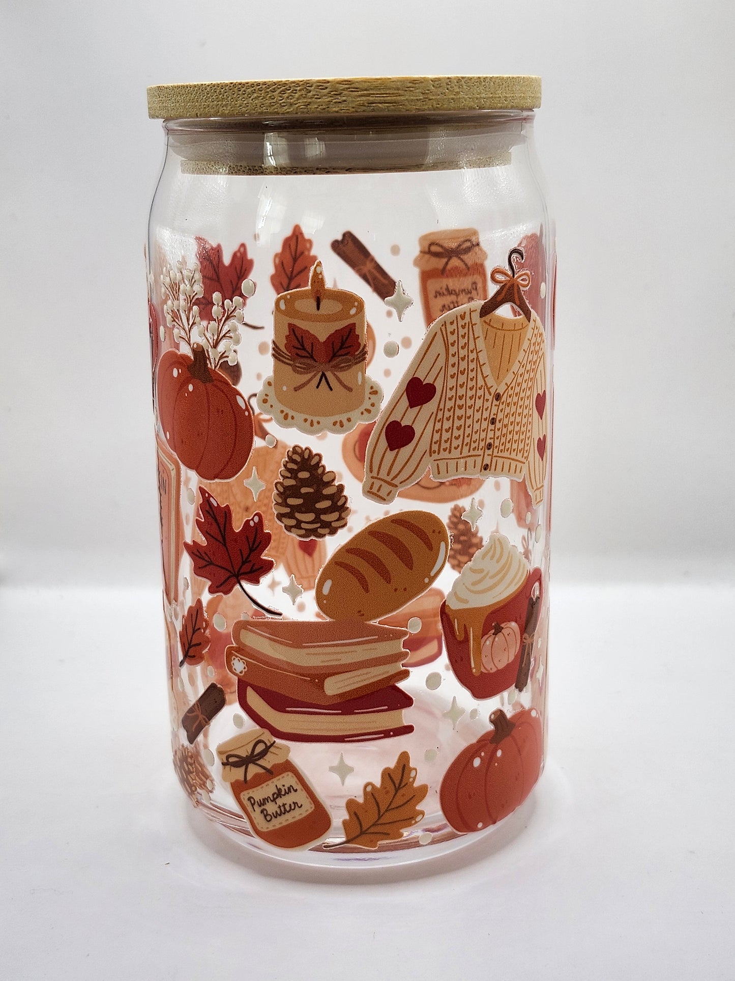Coxy Pumpkin Spice Glass Cup
