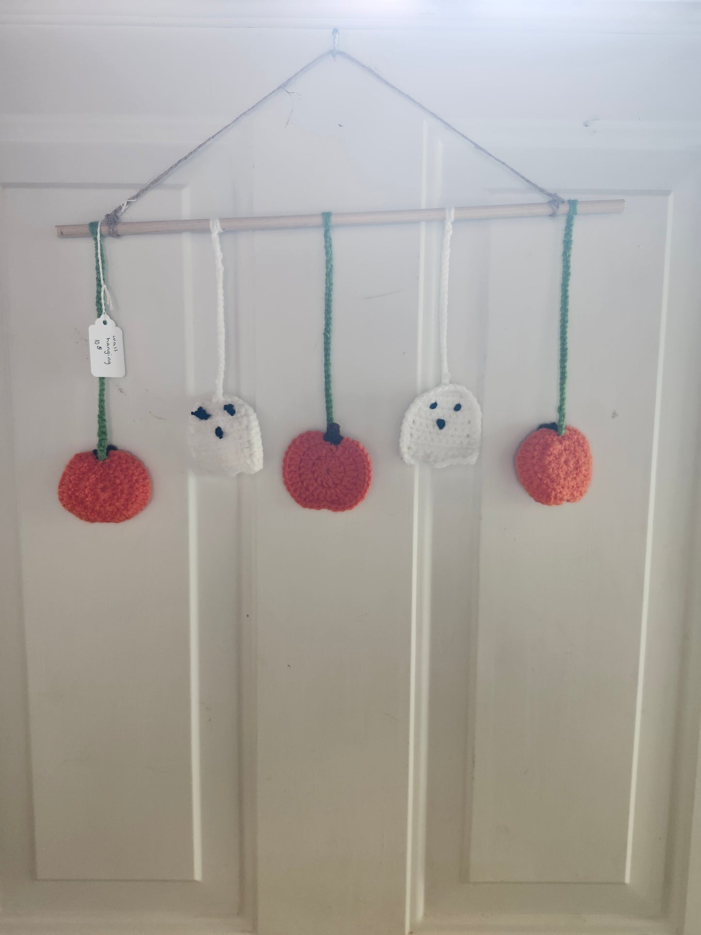 Pumpkin Ghost Wall Hanger