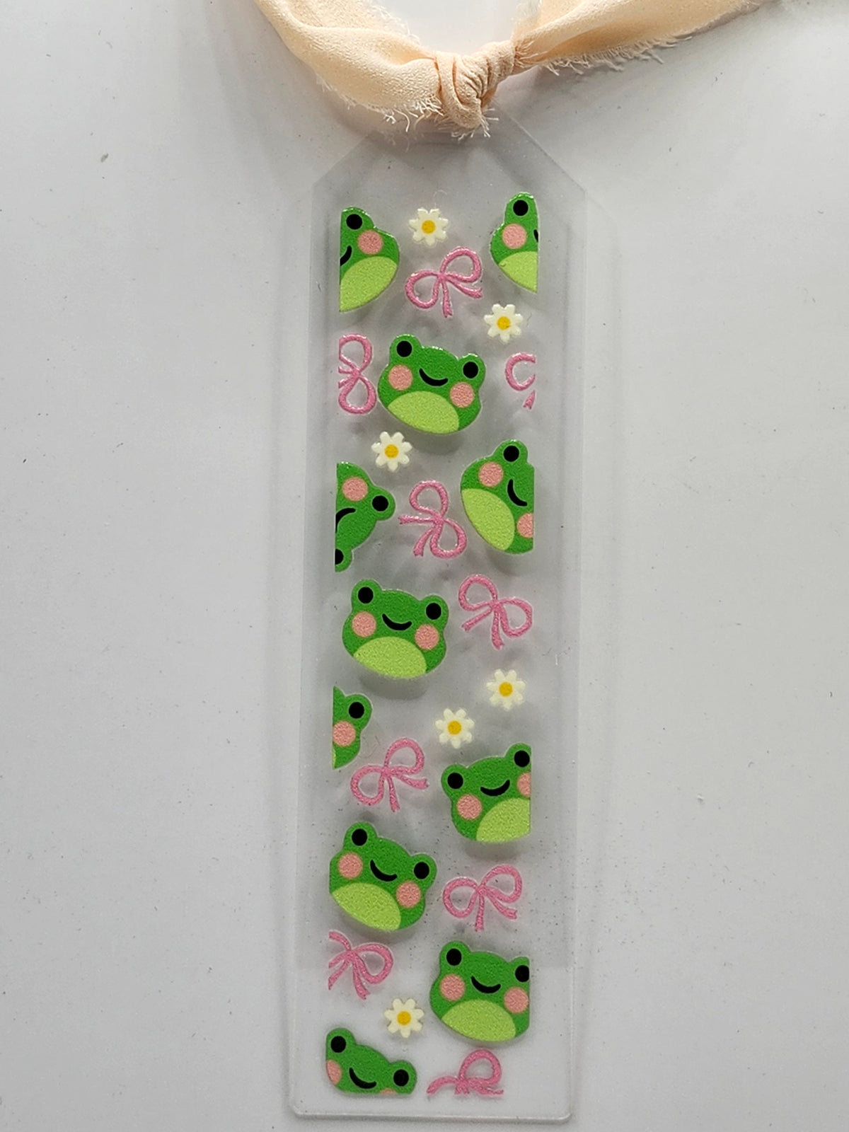 Froggy Coquette Bow Bookmark