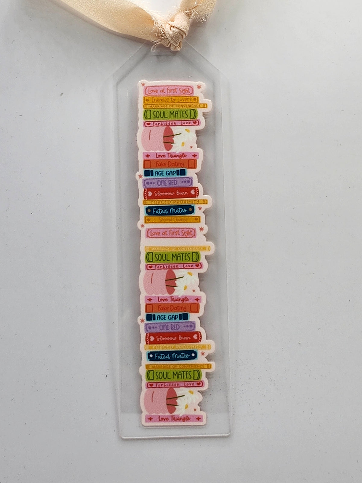 Cute Book Genres Bookmark