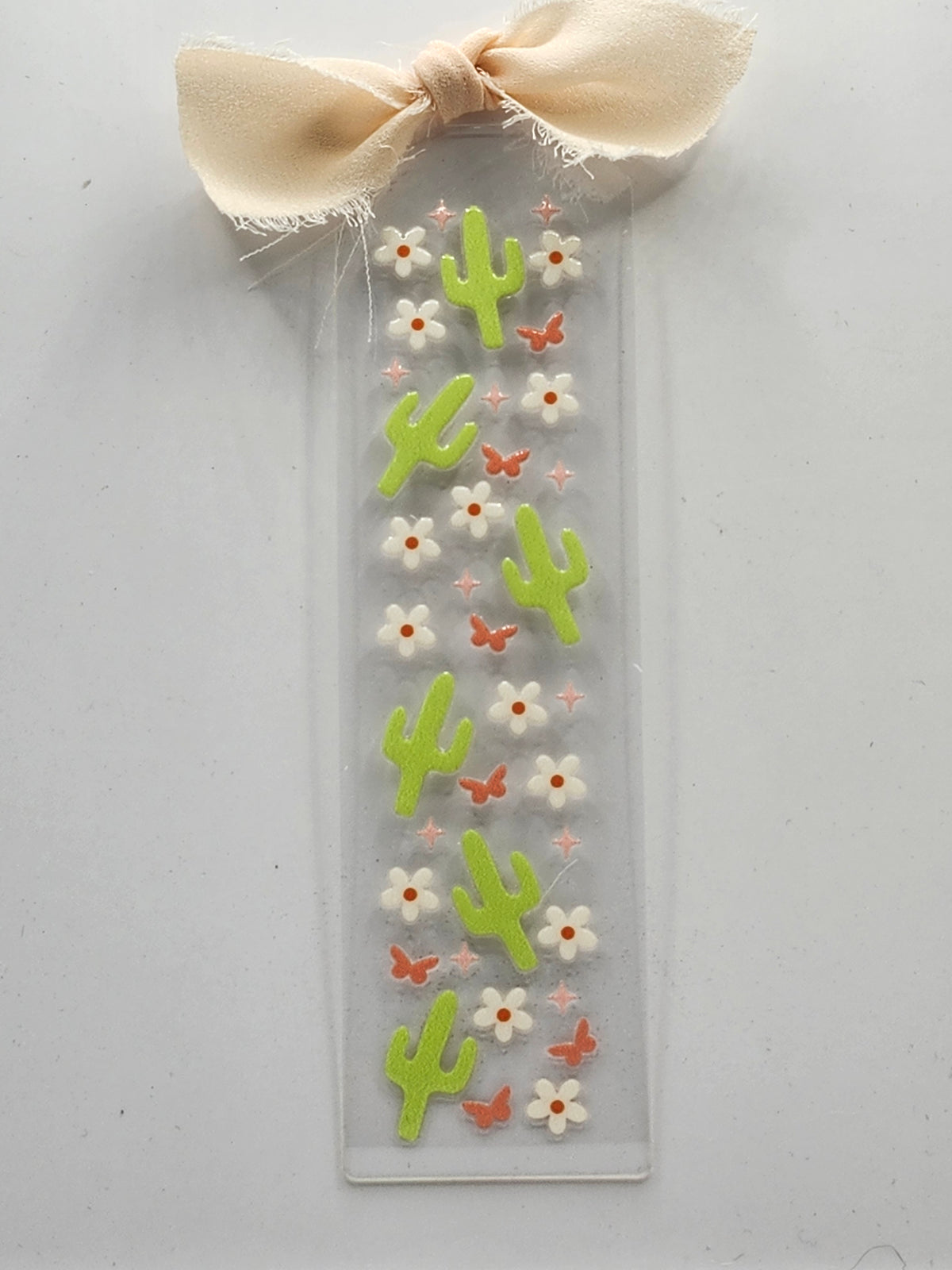Floral Cactus Bookmark
