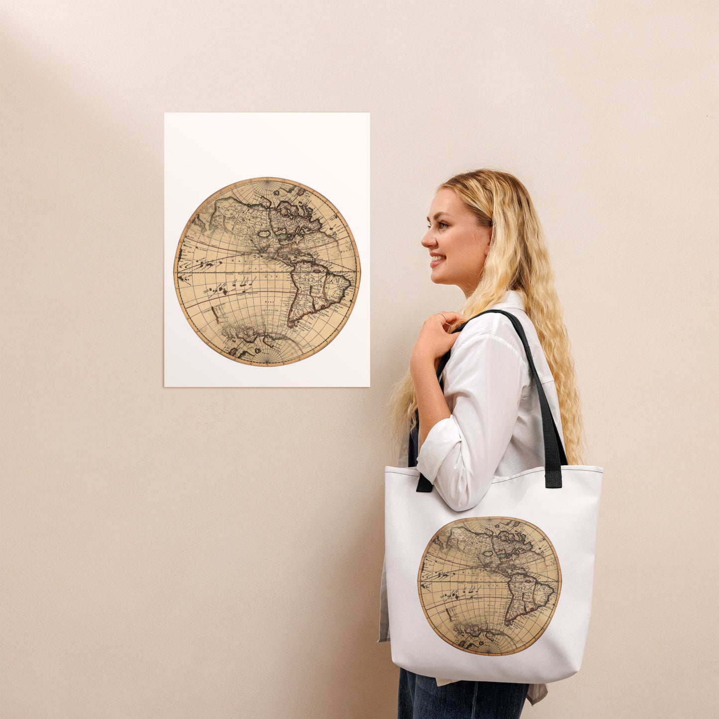 Old Map Tote bag