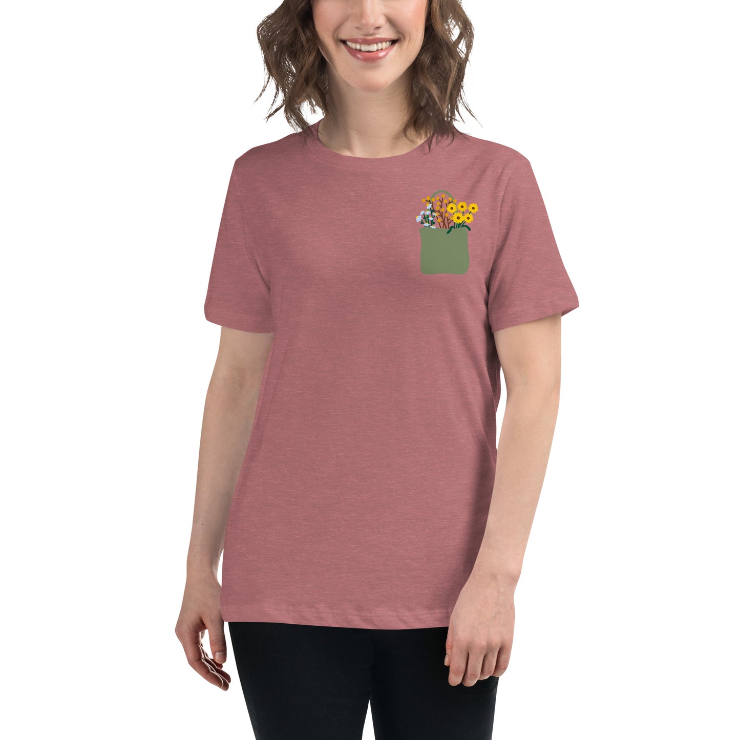 Flower Bag Women's Relaxed T-Shirt