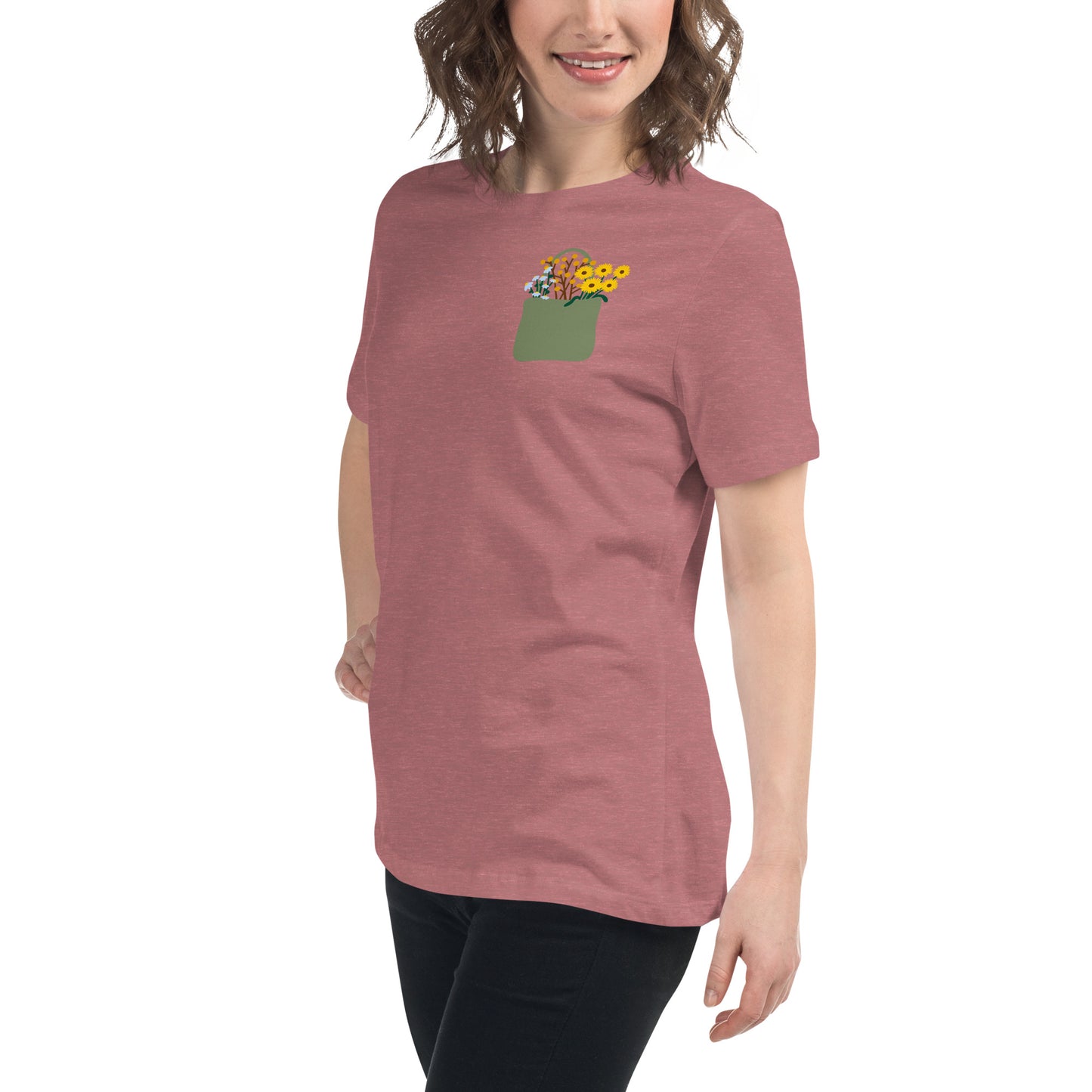 Flower Bag Women's Relaxed T-Shirt