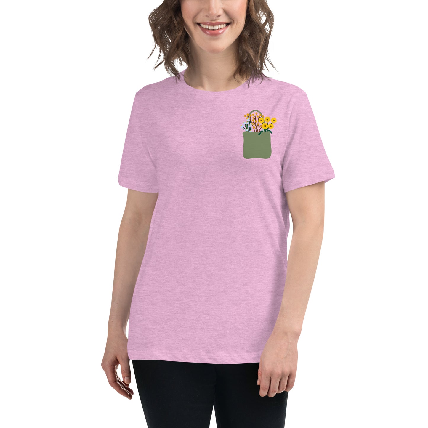 Flower Bag Women's Relaxed T-Shirt