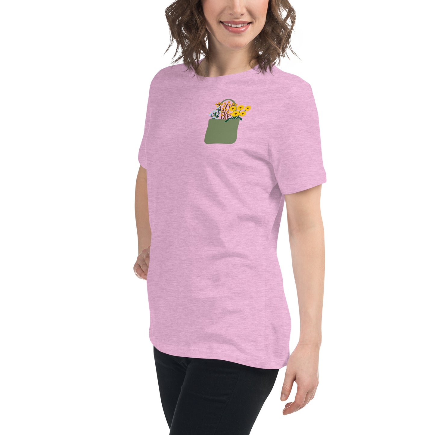 Flower Bag Women's Relaxed T-Shirt