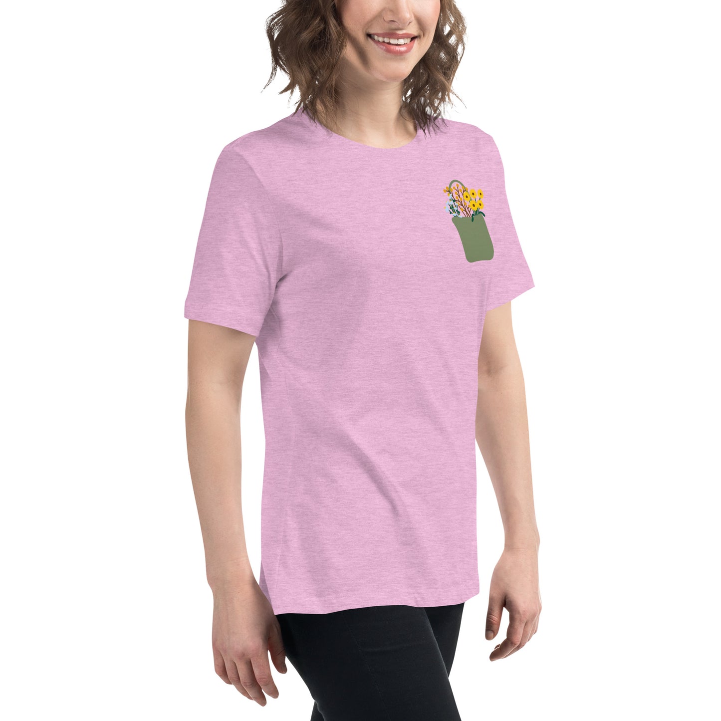 Flower Bag Women's Relaxed T-Shirt