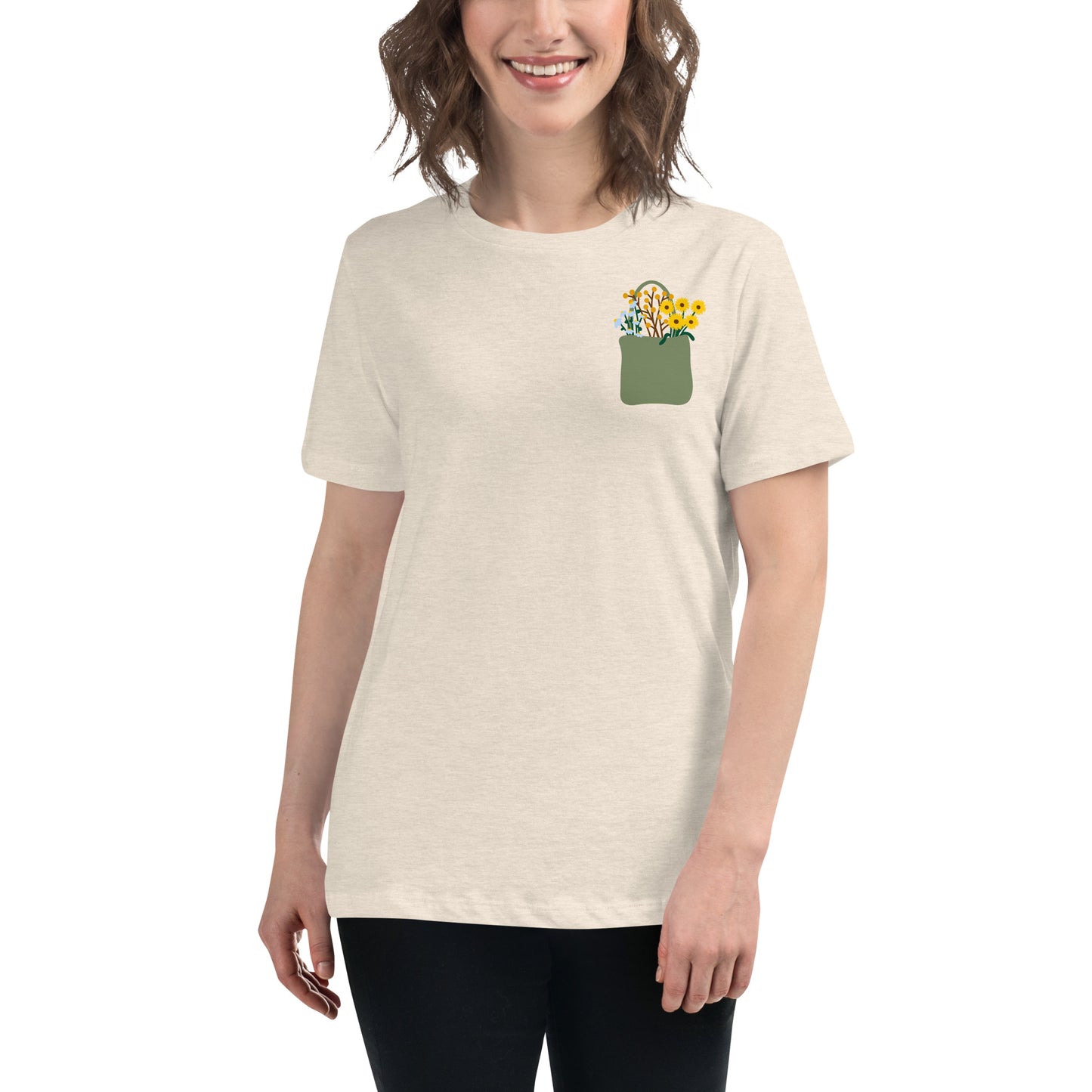 Flower Bag Women's Relaxed T-Shirt