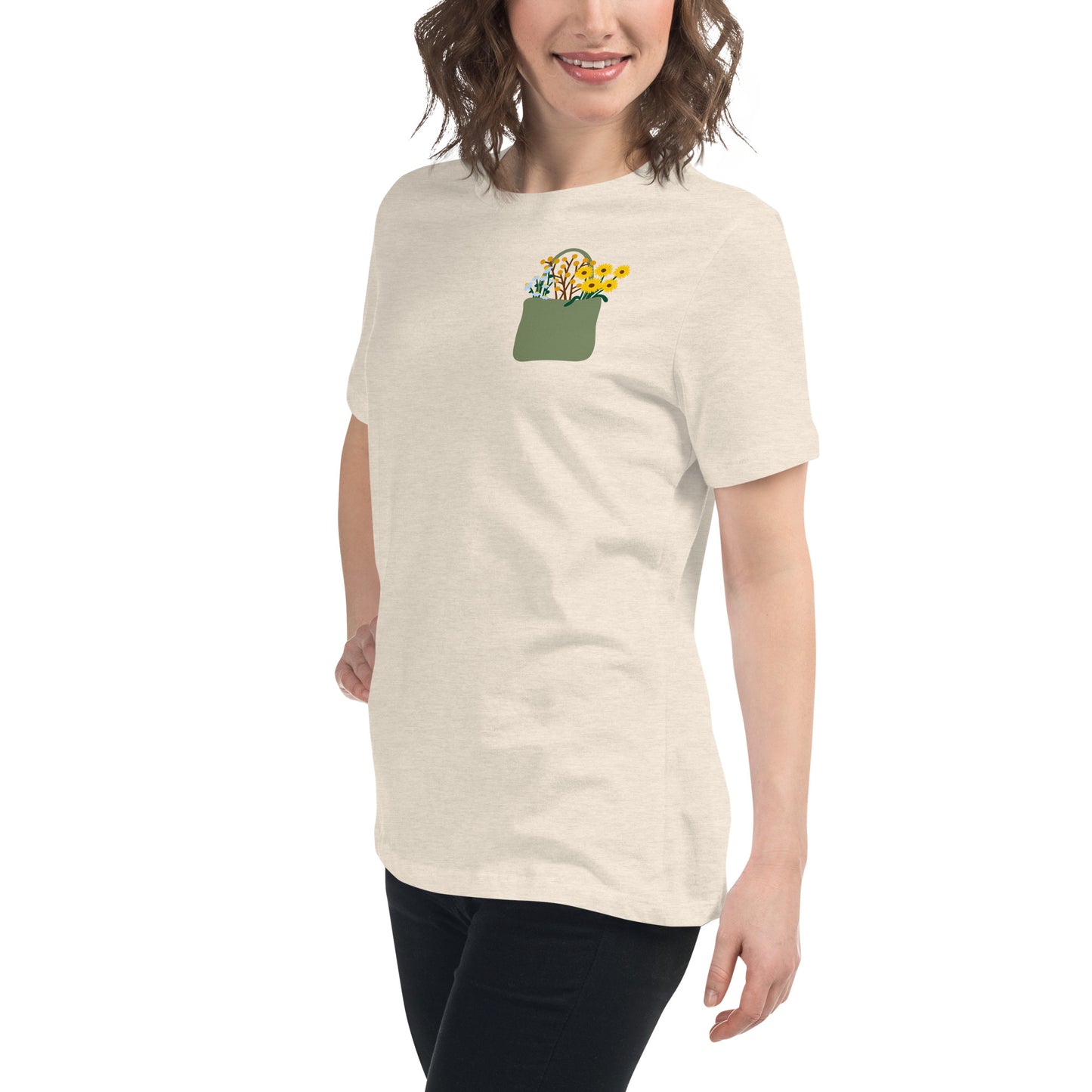 Flower Bag Women's Relaxed T-Shirt