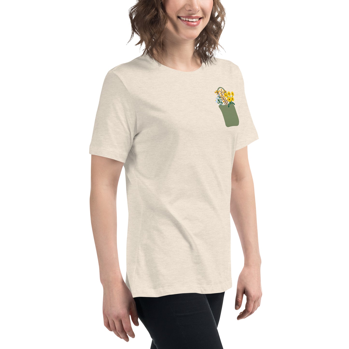 Flower Bag Women's Relaxed T-Shirt