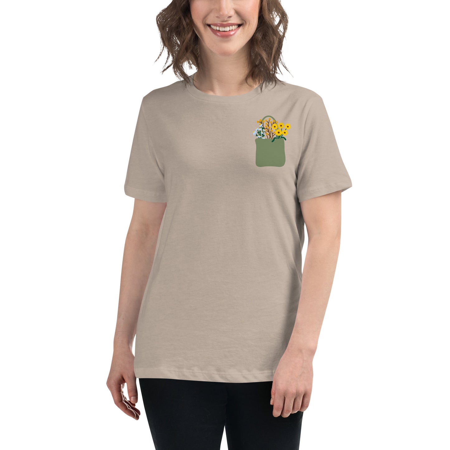 Flower Bag Women's Relaxed T-Shirt