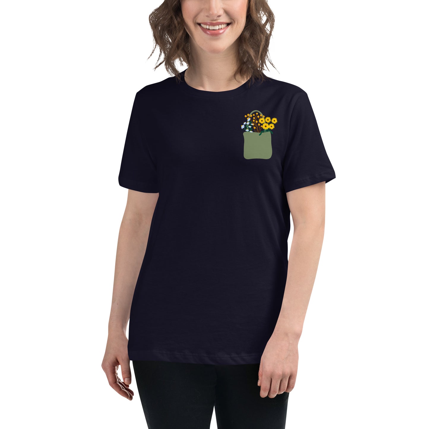 Flower Bag Women's Relaxed T-Shirt