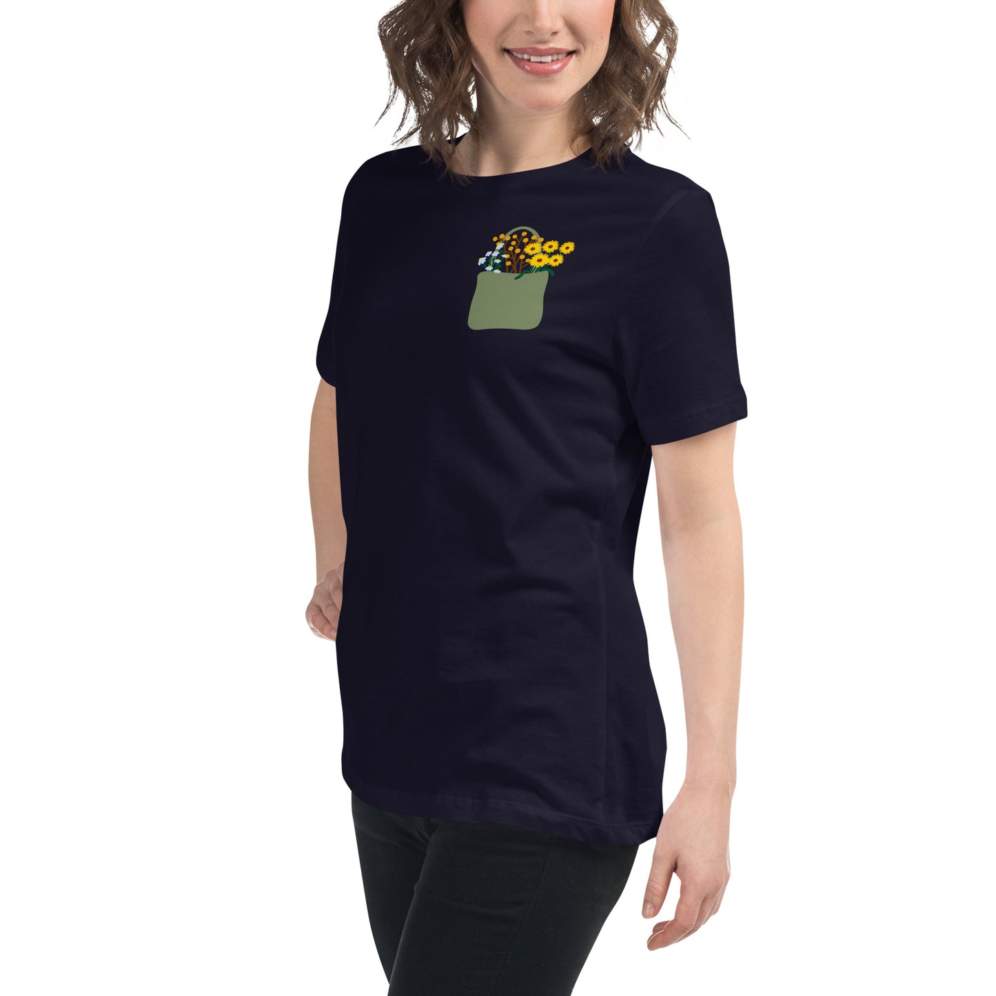 Flower Bag Women's Relaxed T-Shirt